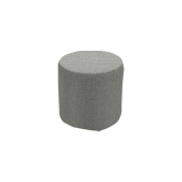 Pouf rond Tweed - Gris
